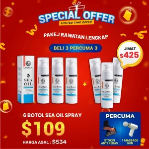 Pakej Rawatan Lengkap Sea Oil (6 Botol)