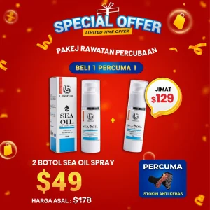 Pakej Rawatan Percubaan Sea Oil (2 Botol)