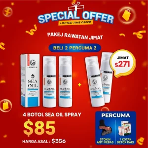 Pakej Rawatan Jimat Sea Oil (4 Botol)