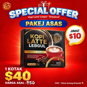 Pakej Asas Kopi Latte Lebgul (1 Kotak)
