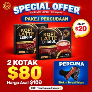 Pakej Percubaan Kopi Latte Lebgul (2 Kotak)